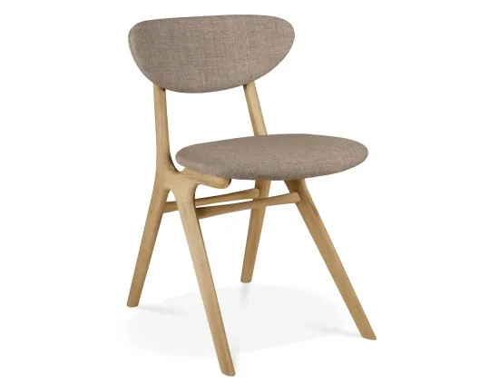 Ethnicraft Eye Dining Chair Oak Grey Fabric