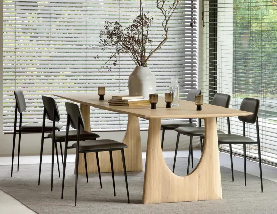 Ethnicraft Geometric Dining Table Oak Natural