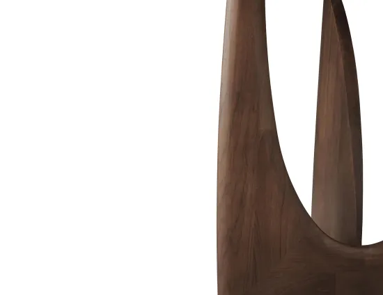 Ethnicraft Geometric Side Table Teak Dark Brown