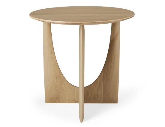 Ethnicraft Geometric Side Table Oak Natural