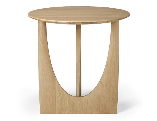 Ethnicraft Geometric Side Table Oak Natural