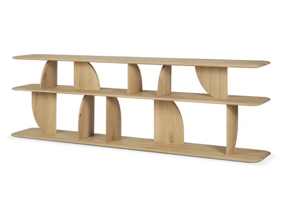 Ethnicraft Geometric Sofa Console Oak Natural 210cm