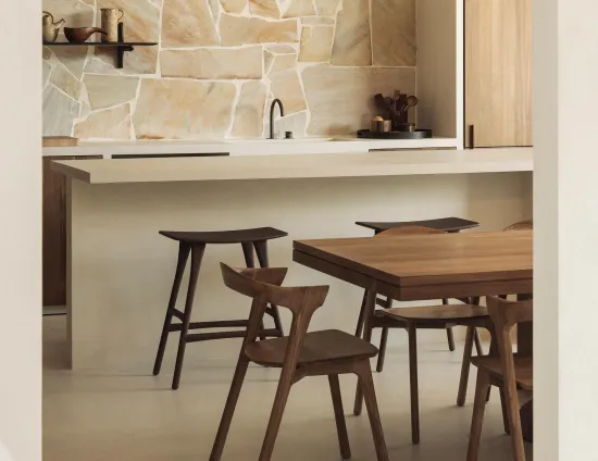 Ethnicraft Osso Counter Stool Teak Brown