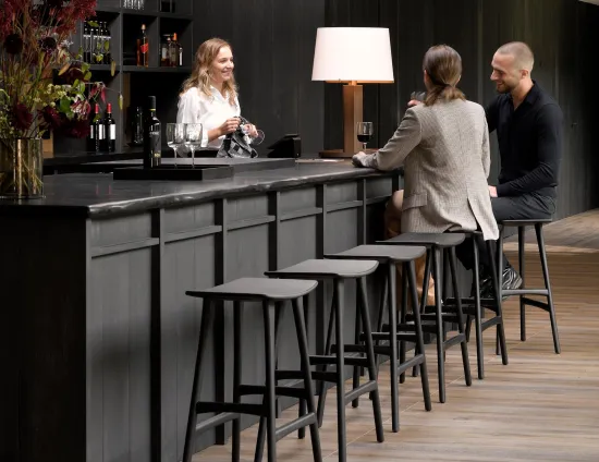 Ethnicraft Osso Counter Stool Oak Black
