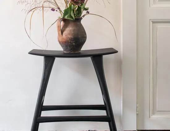 Ethnicraft Osso Counter Stool Oak Black