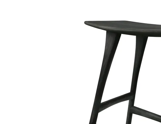 Ethnicraft Osso Counter Stool Oak Black