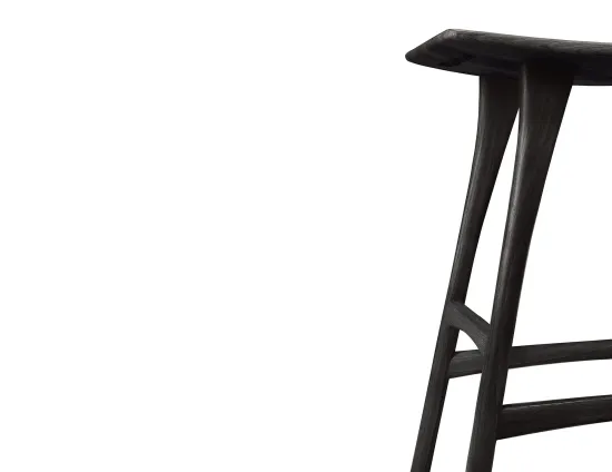 Ethnicraft Osso Counter Stool Oak Black