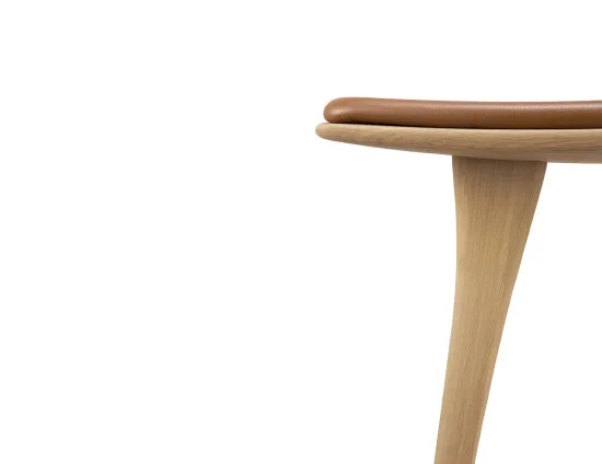 Ethnicraft Osso Counter Stool Oak Natural Cognac Leather