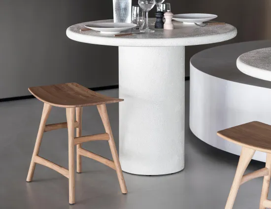 Ethnicraft Osso Low Stool Oak Natural