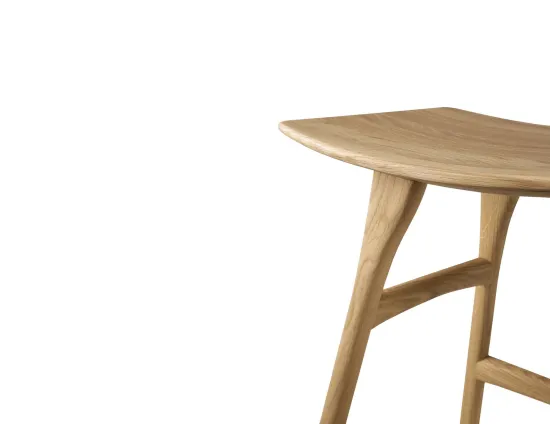 Ethnicraft Osso Low Stool Oak Natural