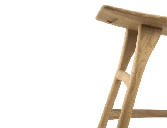 Ethnicraft Osso Low Stool Oak Natural