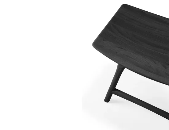 Ethnicraft Osso Low Stool Oak Black