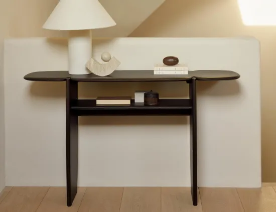 Ethnicraft Pi Console Mahogany Dark Brown 130cm