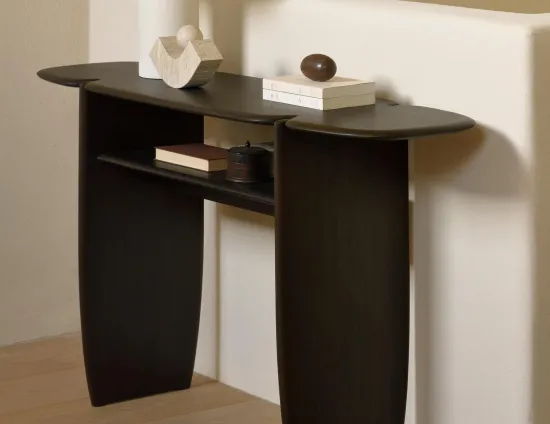 Ethnicraft Pi Console Mahogany Dark Brown 130cm