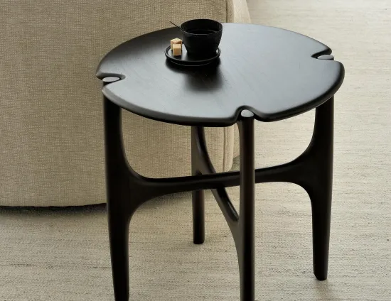Ethnicraft Pi Side Table Mahogany Dark Brown
