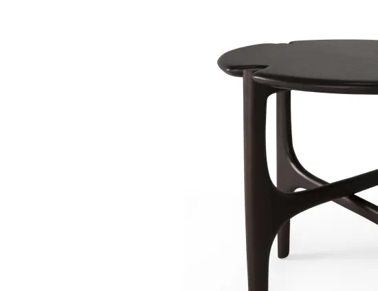 Ethnicraft Pi Side Table Mahogany Dark Brown