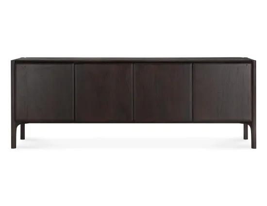 Ethnicraft Pi Sideboard Teak Dark Brown 4 Doors
