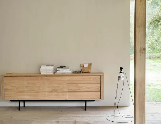Ethnicraft Shadow Sideboard With Drawers 224cm