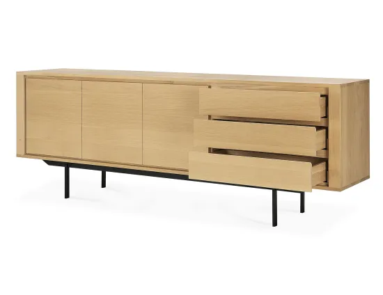 Ethnicraft Shadow Sideboard With Drawers 224cm