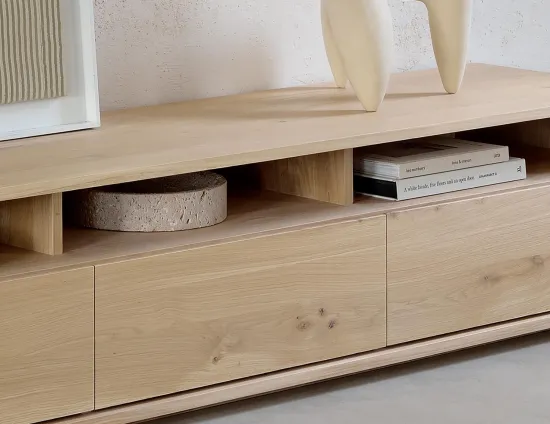 Ethnicraft Shadow Tv Unit Oak Natural 210cm