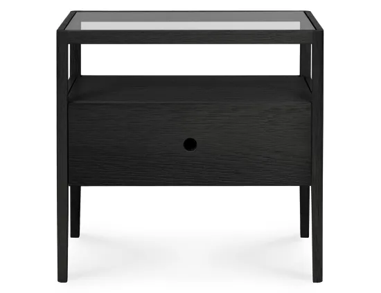 Ethnicraft Spindle Bedside Table Black