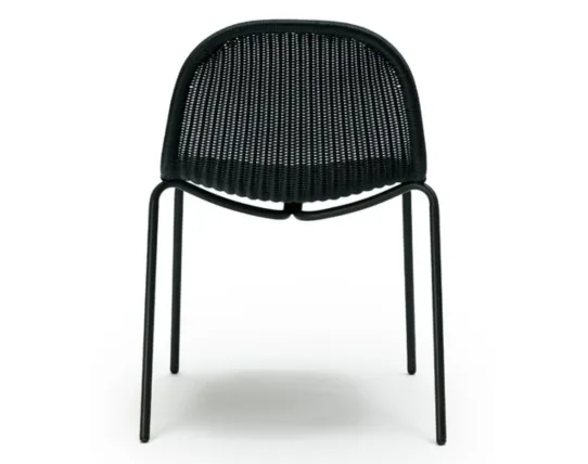 Edwin Stackable Lounge Chair Charcoal Charcoal