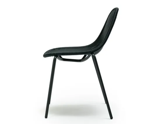 Edwin Stackable Lounge Chair Charcoal Charcoal