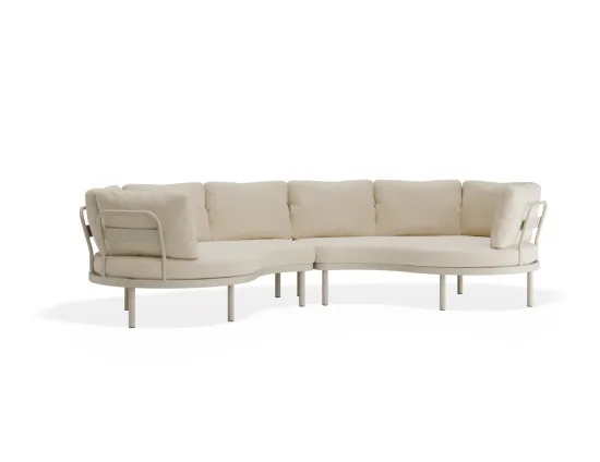 Aluna Outdoorsofa Configc Latte Husk