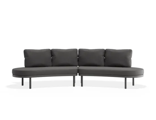 Aluna Outdoorsofa Configb Charcoal Darkgrey