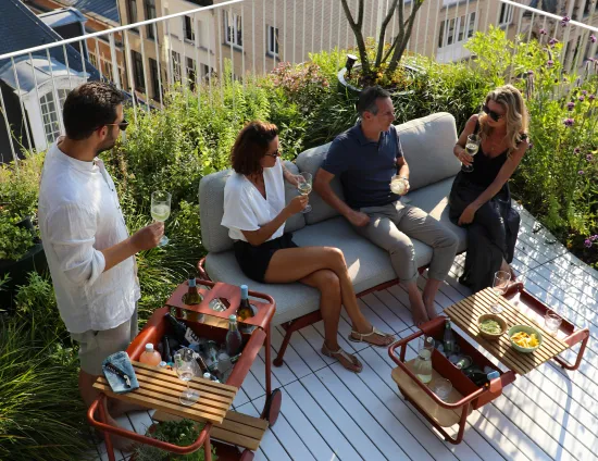 Arla Outdoor Sofa 0014 Sunset Amb