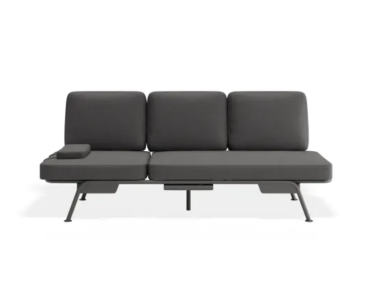 Arla 3seater Charcoal Darkgrey