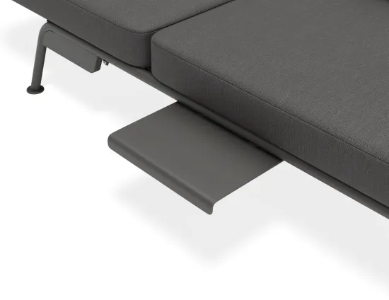 Arla 3seater Charcoal Darkgrey