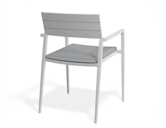 Halki Chaircushion White Lightgrey