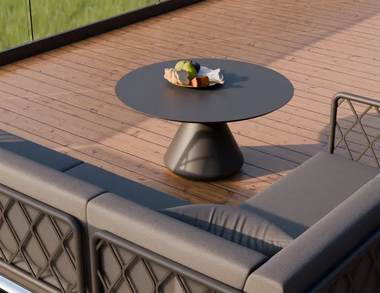 Kora Coffeetable 90cm Charcoal