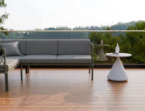 Kora Sidetable White