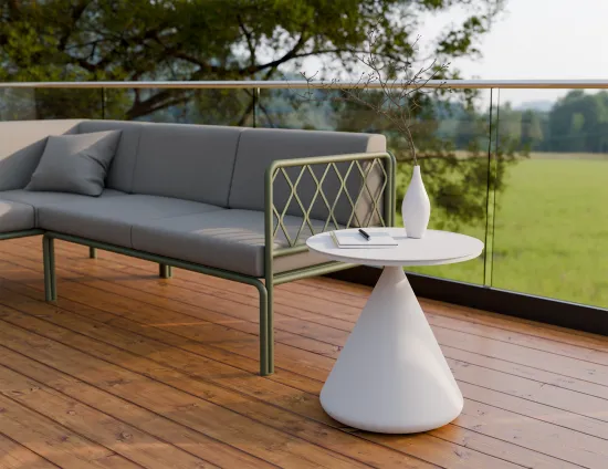 Kora Sidetable White