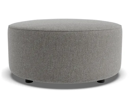 Lune Round High Ottoman 80cm Fossil Product