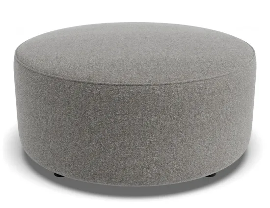 Lune Round High Ottoman 80cm Fossil Product