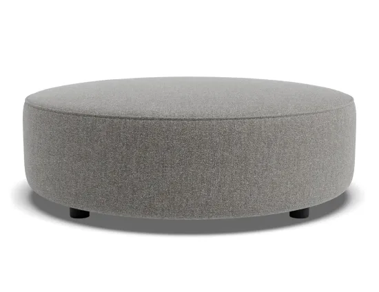 Lune Round Low Ottoman 90cm Fossil Product