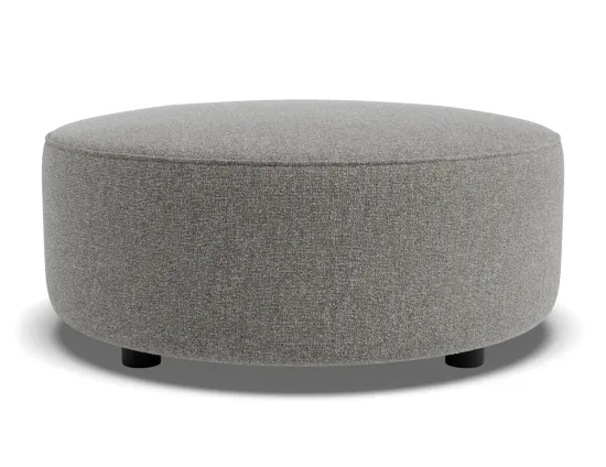 Lune Round Low Ottoman 70cm Fossil Product