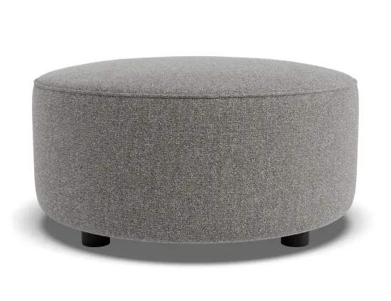 Lune Round Low Ottoman 60cm Product Fossil