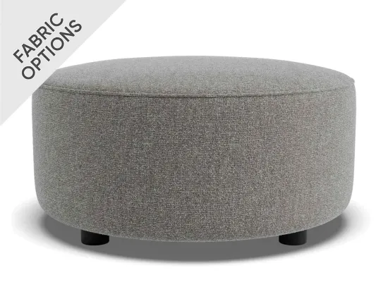 Lune Round Low Ottoman 60cm Product Fossil