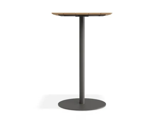 Roku Teakbartable 65x65 Charcoa