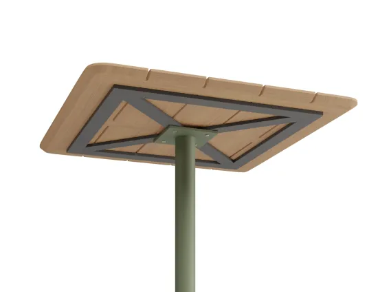 Roku Teakbartable 75x75 Green