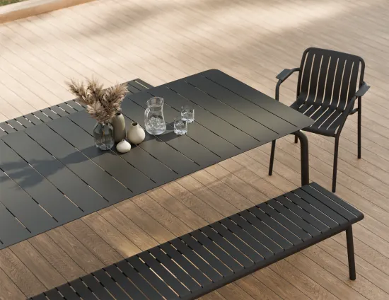 Roku Diningtable 240 Bench Charcoal Residential