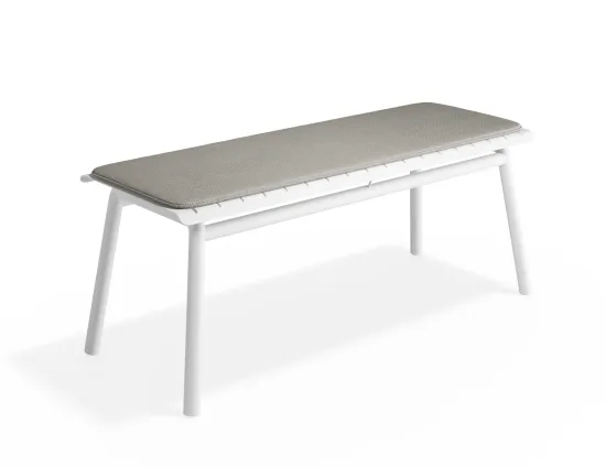 Roku Bench120 Lightgrey White