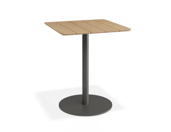 Roku Teakcafetable 65x65 Charcoa