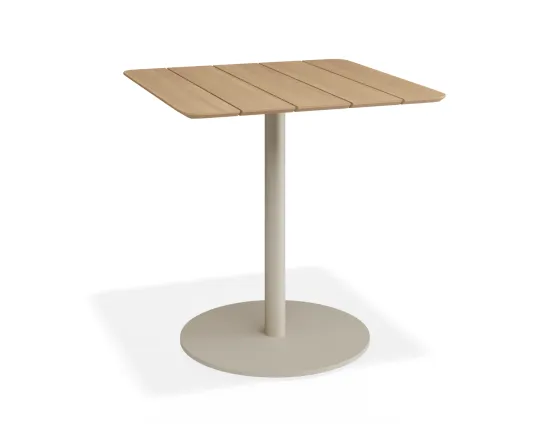 Roku Teakcafetable 75x75 Latte