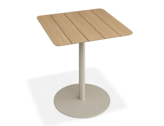 Roku Teakcafetable 75x75 Latte