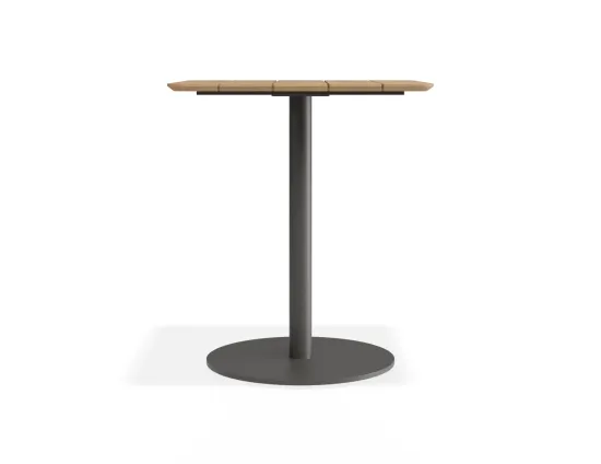 Roku Teakcafetable 65x65 Charcoal
